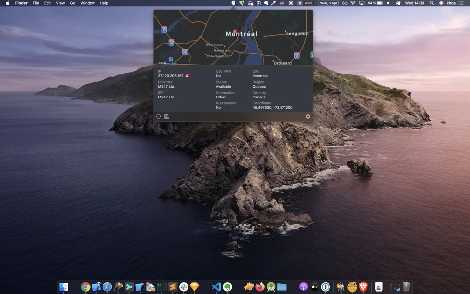 #1. Where IP - Check public IP (macOS) 由: Khuong Pham