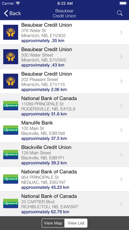 Beaubear CU ATM Locator