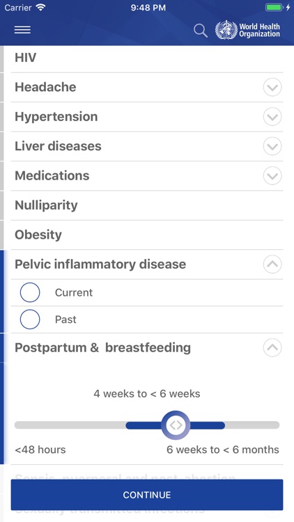 WHO Contraception tool