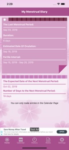 My Menstrual Diary screenshot #1 for iPhone