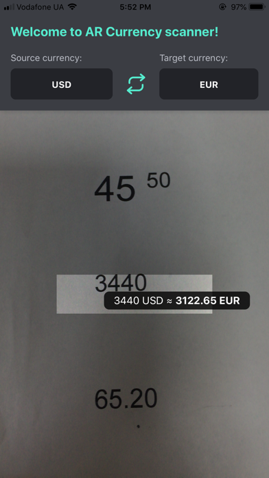 AR Currency scanner screenshot 2