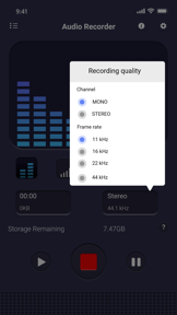Voice recorder: Audio editor screenshot