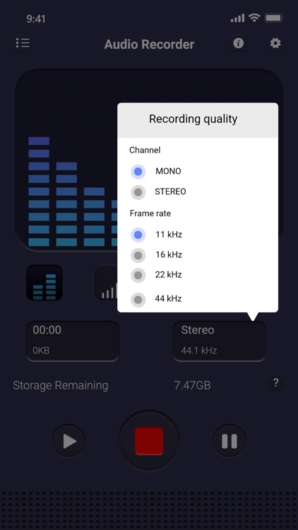 Voice recorder: Audio editor