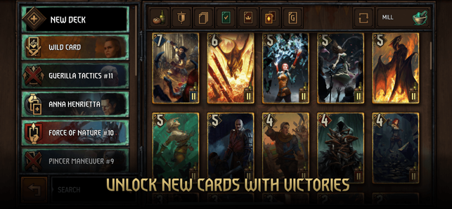 Pamja e ekranit të lojës GWENT: The Witcher Card