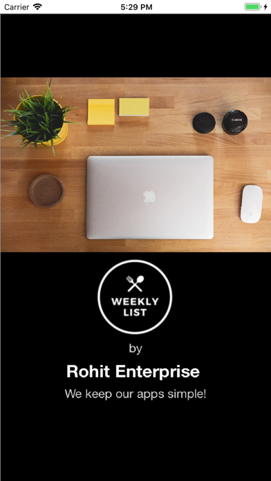 Screenshot #1 pour WeeklyList!