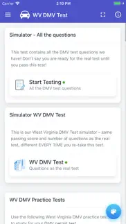 west virginia dmv test iphone screenshot 3