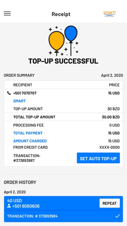 Smart Belize Top-up screenshot-3