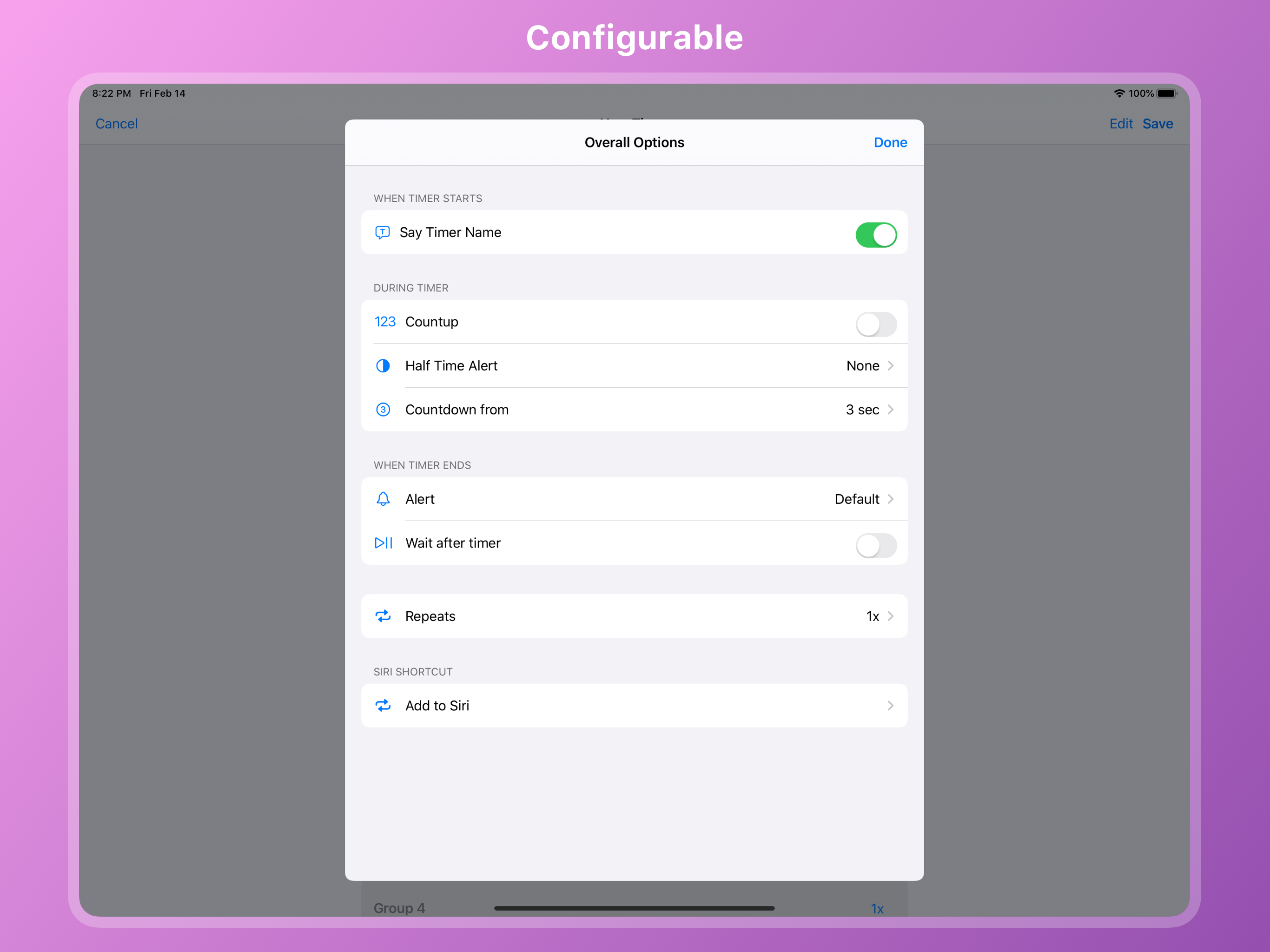Timer - Configurable Timer