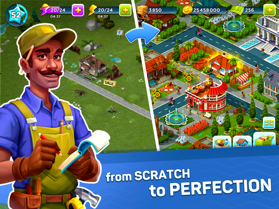 SuperCity: My Town Life Sim iPad app afbeelding 1