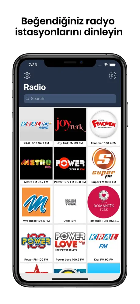 Radyo ve Müzik Canlı FM Oyuncu