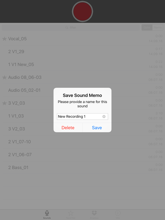 Screenshot #6 pour Sound Memos