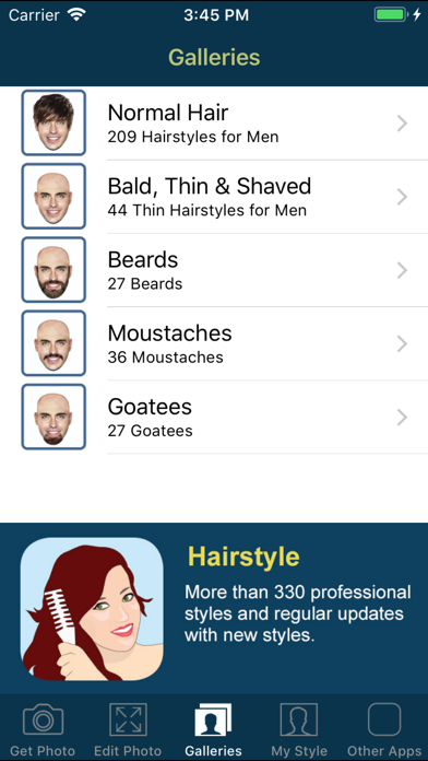 Hair and Beard Styles PRO Screenshot