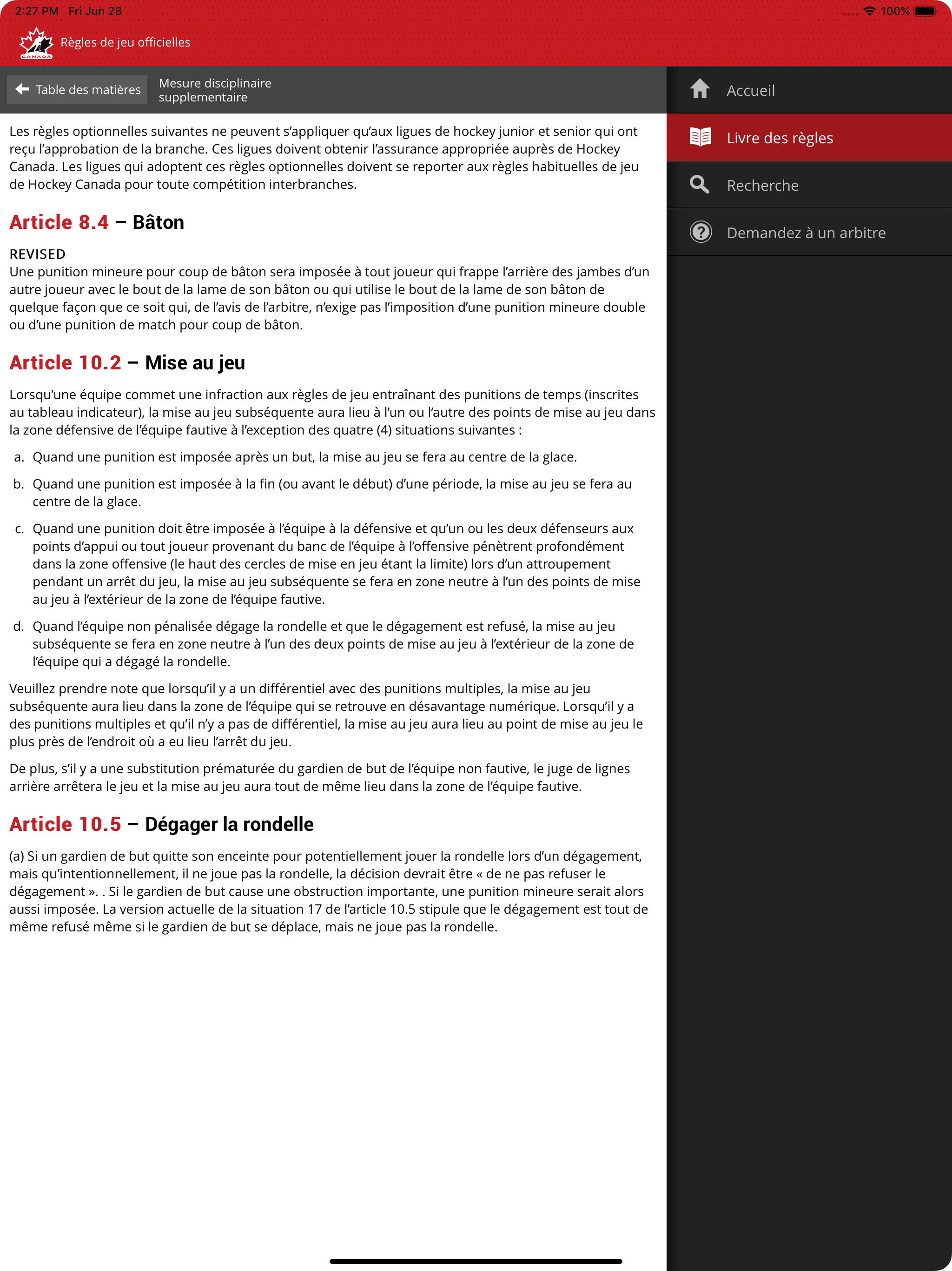 Règles de jeu