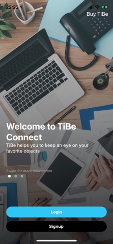 TiBe Connect app screenshot