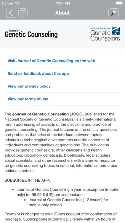 Journal of Genetic Counseling