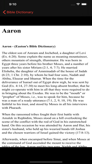 Bible Dictionary : Offline Screenshot