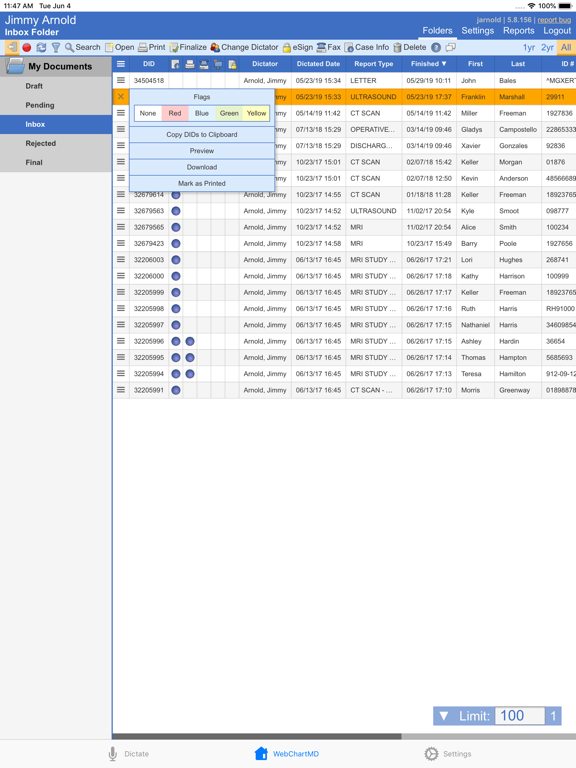Screenshot #6 pour WebChartMD: Dictate and Review