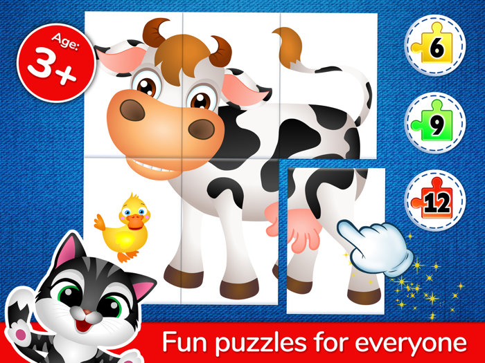 123 Kids Fun Puzzle Blue Games