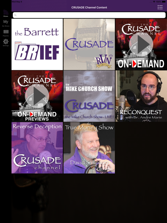 Screenshot #5 pour CRUSADE Channel Content App