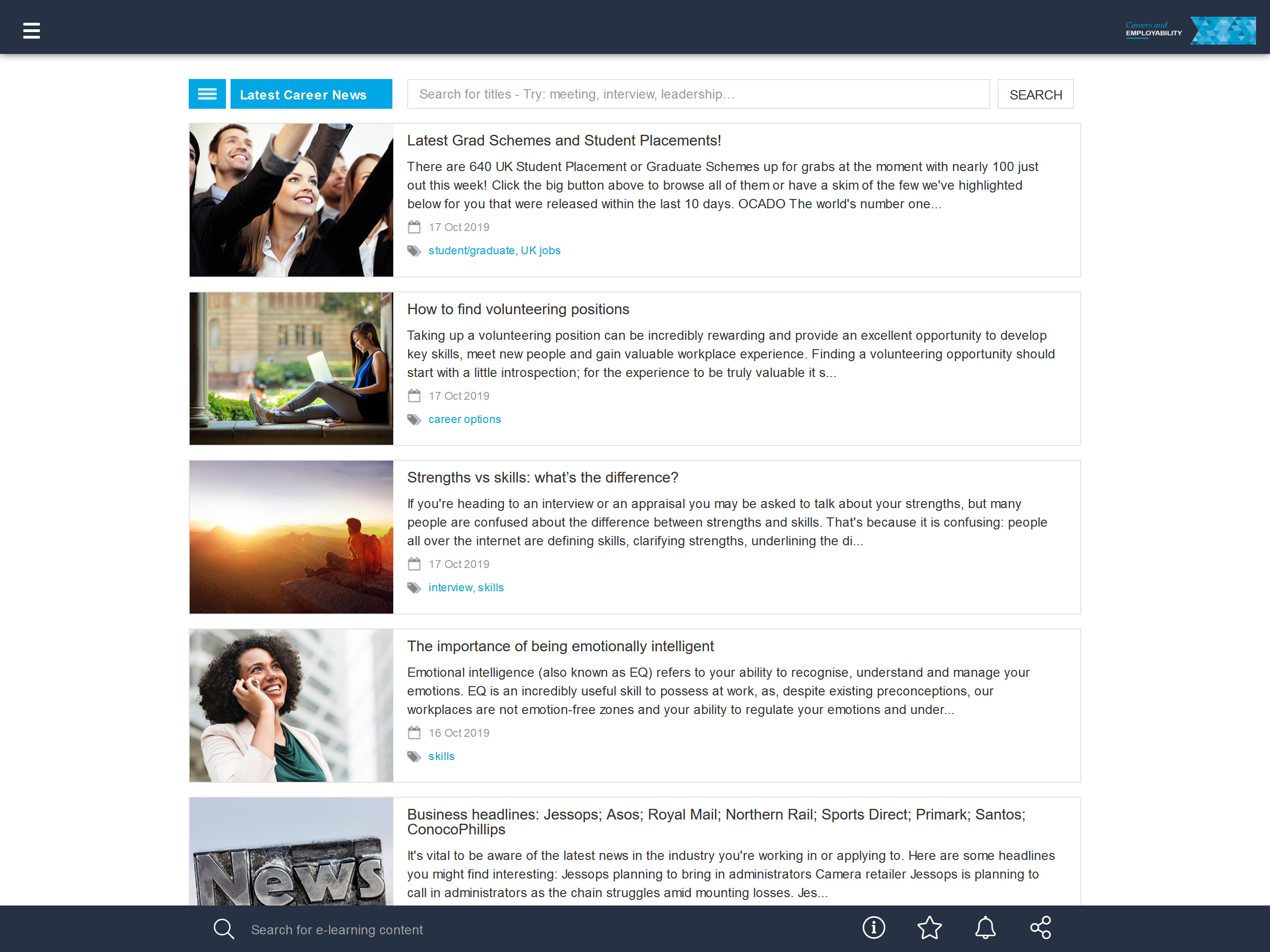 Keele Careers Online screenshot 6
