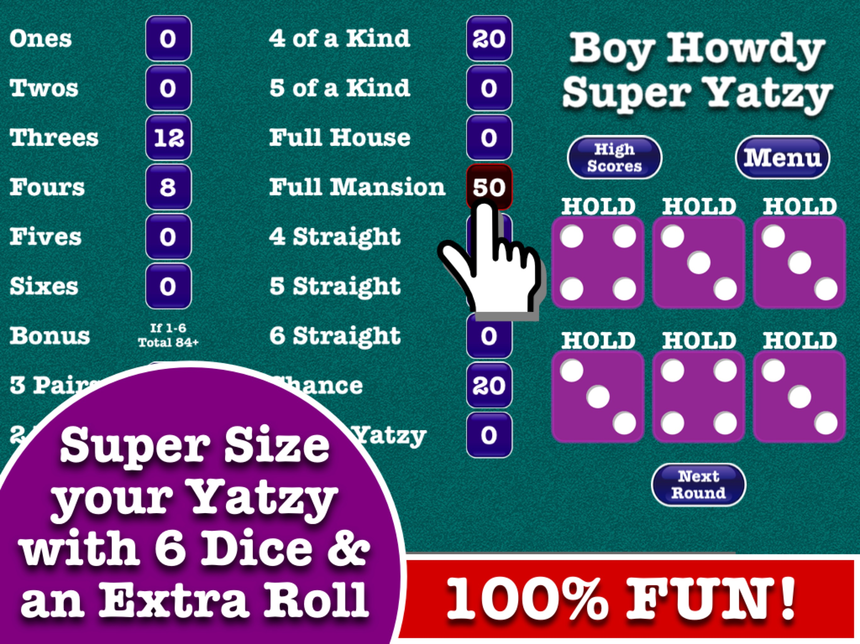 Super Yatzy - Six Dice of Fun!
