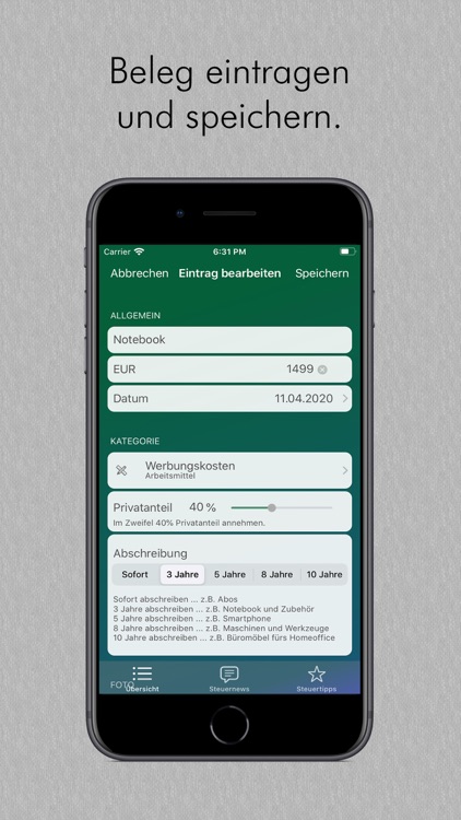 Tax@Home deine Steuerapp