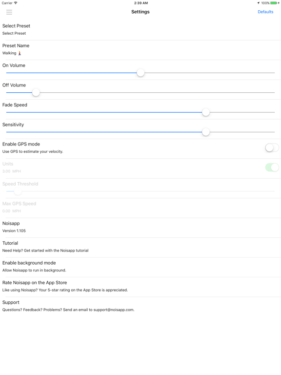 Noisapp Lite iPad screenshot 4 - Music app