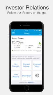 mobily investor relations iphone screenshot 1