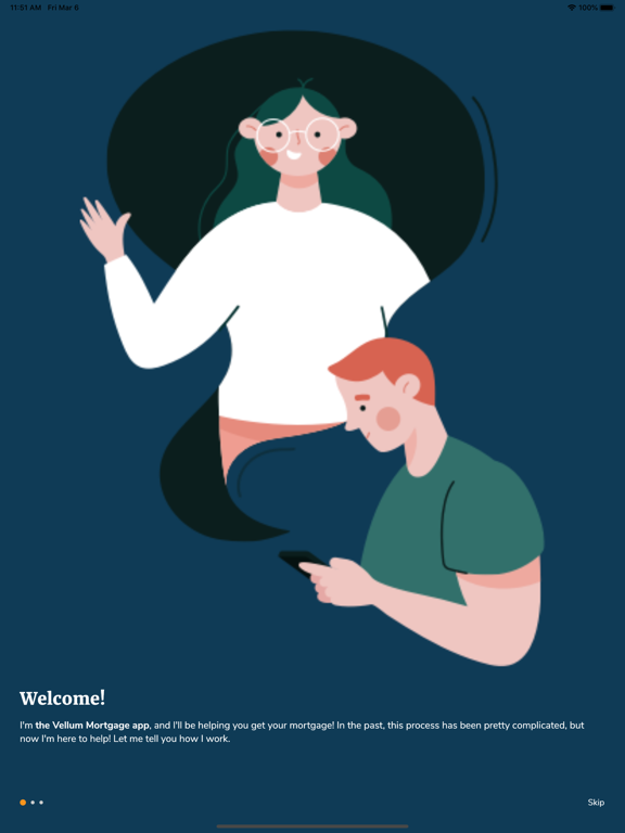 Vellum Mortgage iPad screenshot 1 - Finance app