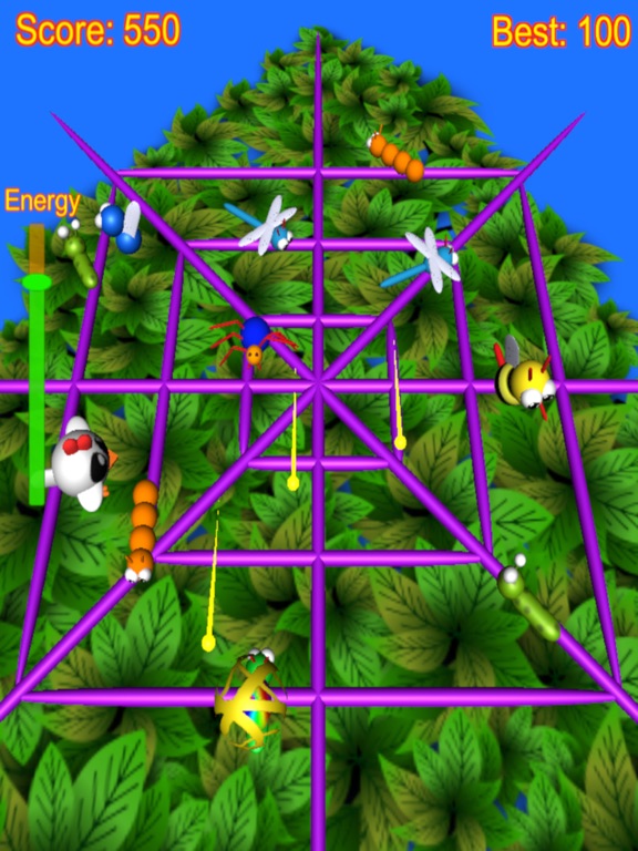 Spider Attack arcade game iPad screenshot