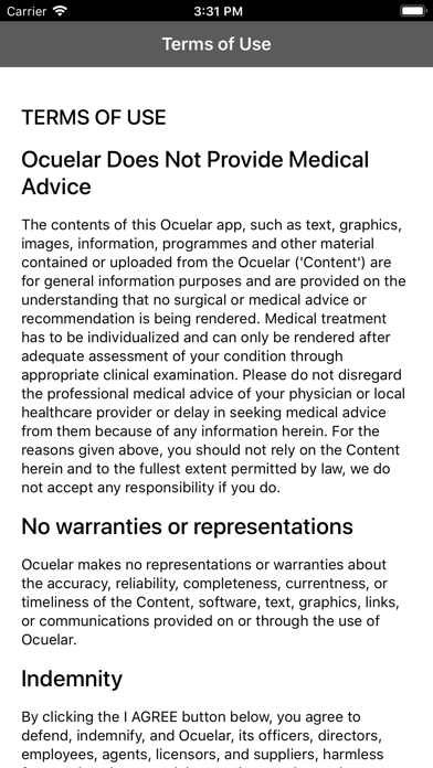 Ocuelar iPhone screenshot 2 - Medical app