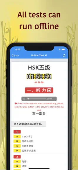 Game screenshot HSK-5 online test / HSK exam apk