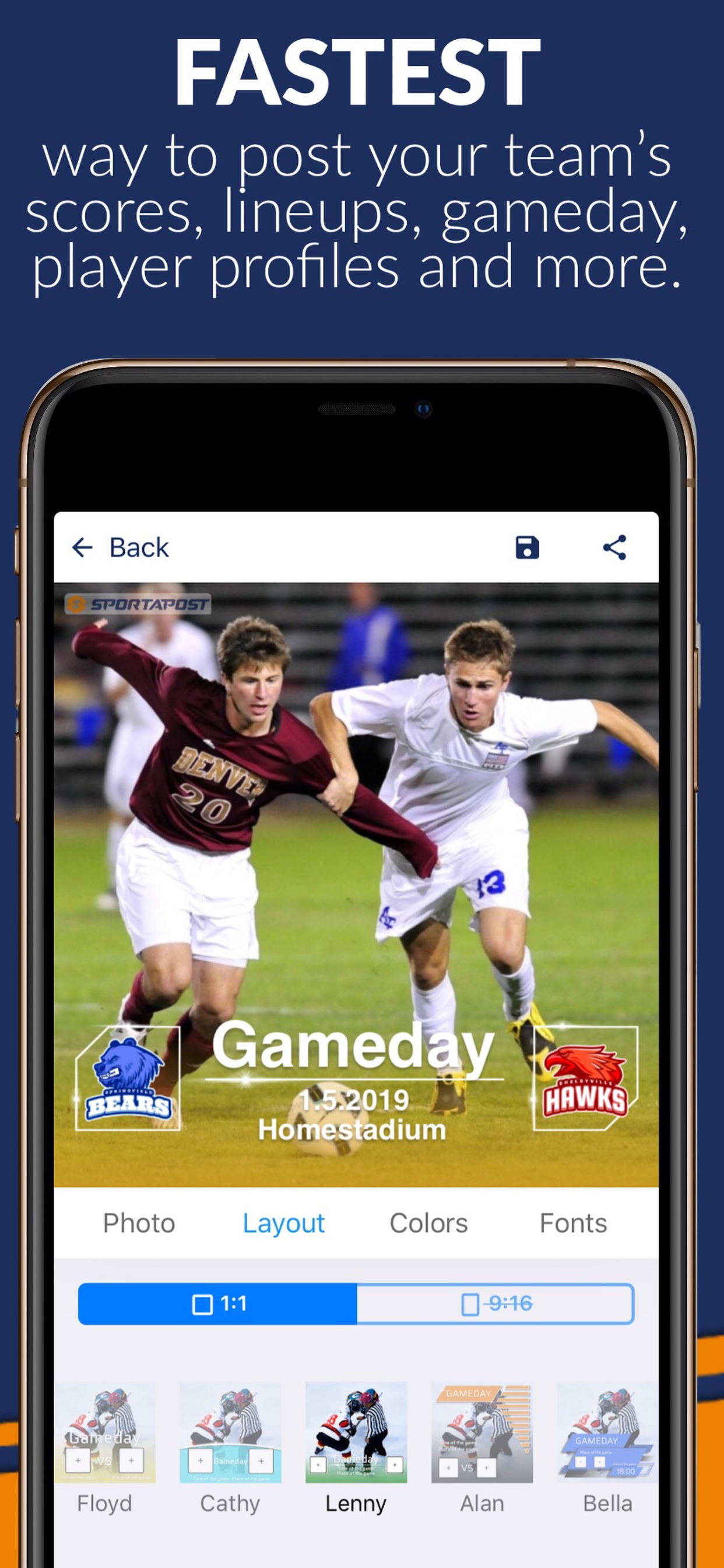 SportaPost screenshot 3