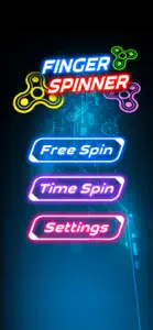 Finger Spinner: Glow by Hand screenshot #1 for iPhone