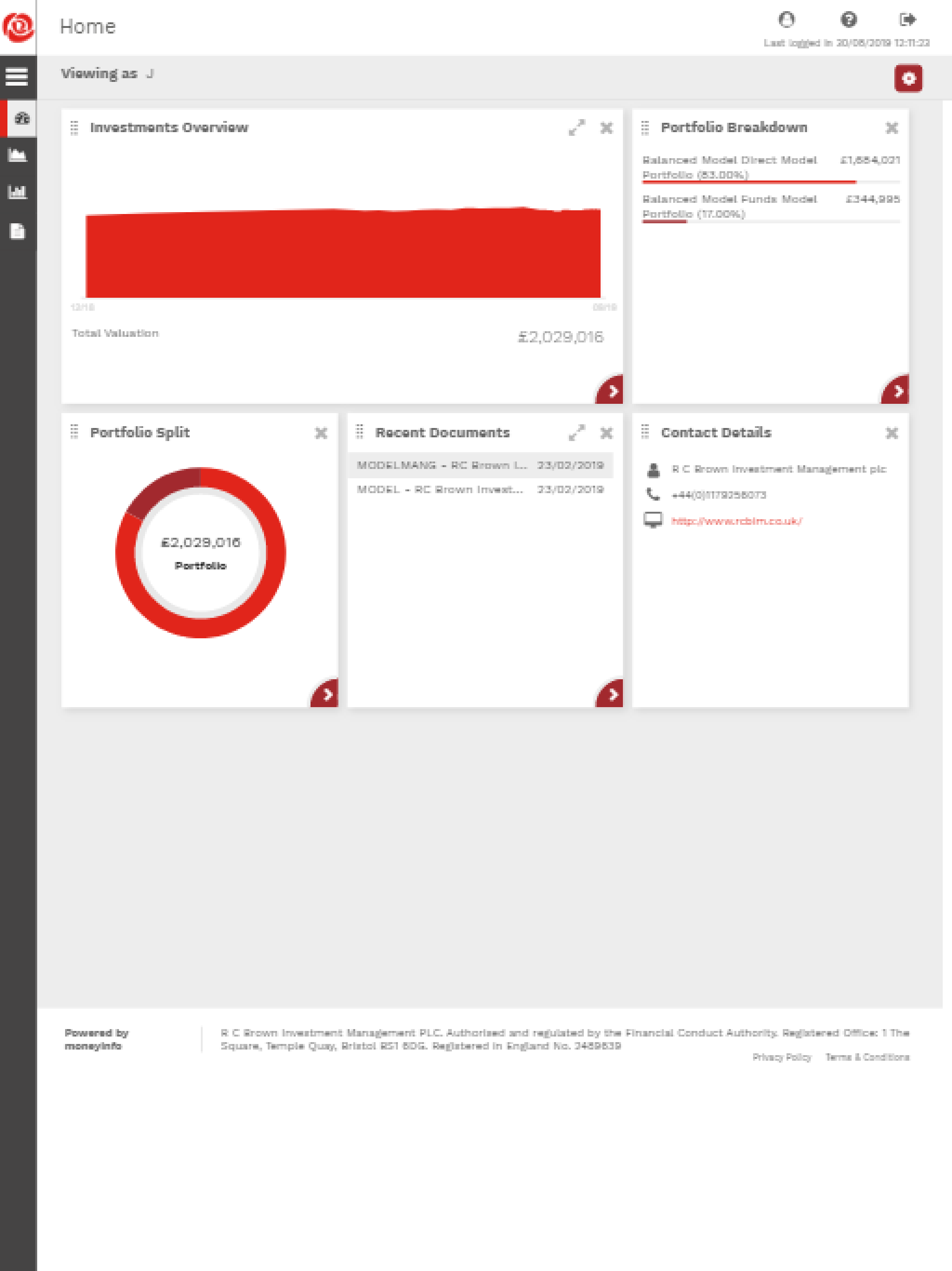 R C Brown Client screenshot 5