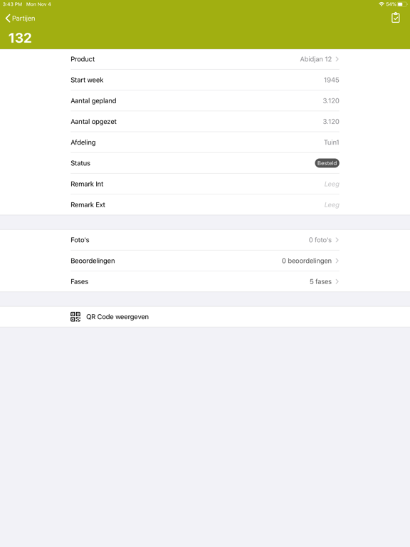 FloraApp iPad screenshot