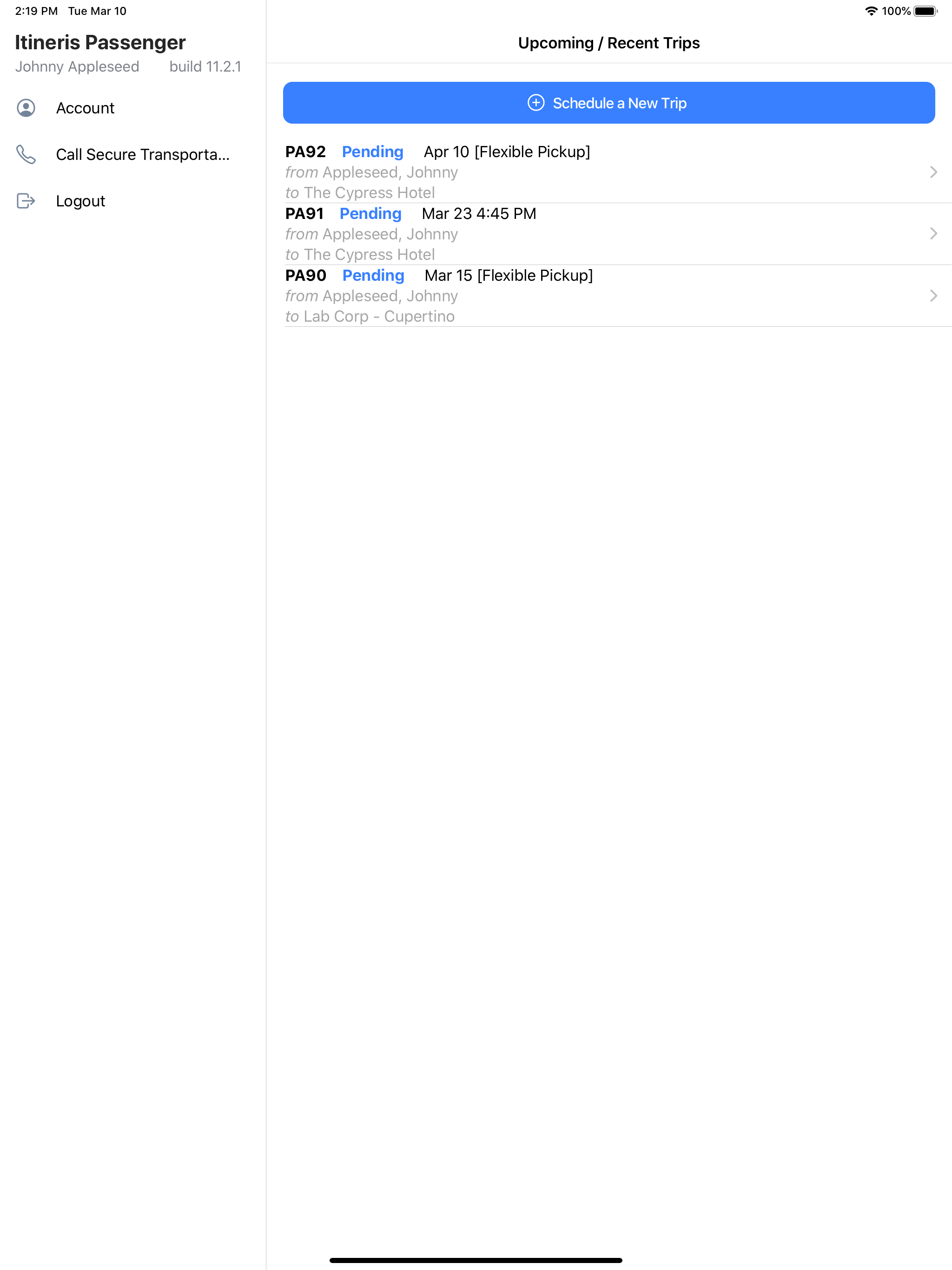 Itineris Passenger App screenshot 8
