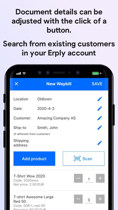 Screenshot #2 pour Erply Invoice