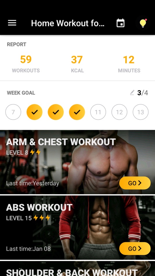 Home Workout for Men - 1.0.8 - (iOS)