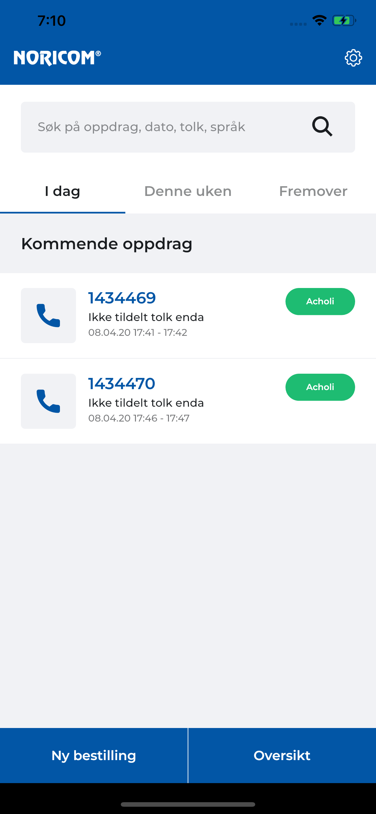 Noricom Kundeapp