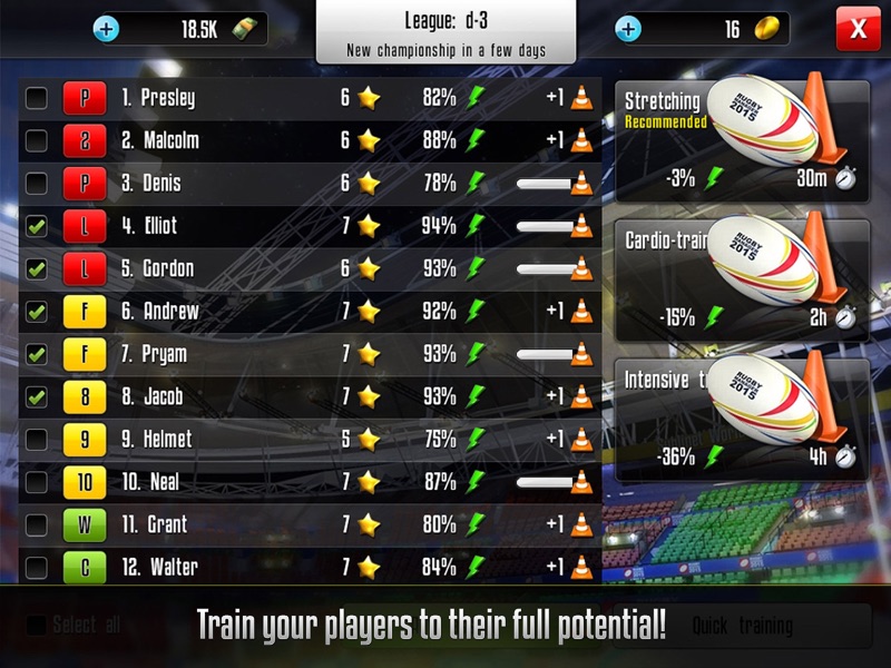 Rugby Manager : Be a manager screenshot 9