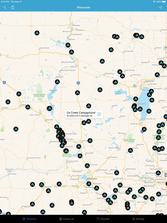 Screenshot #4 pour Wisconsin & Minnesota Camps RV