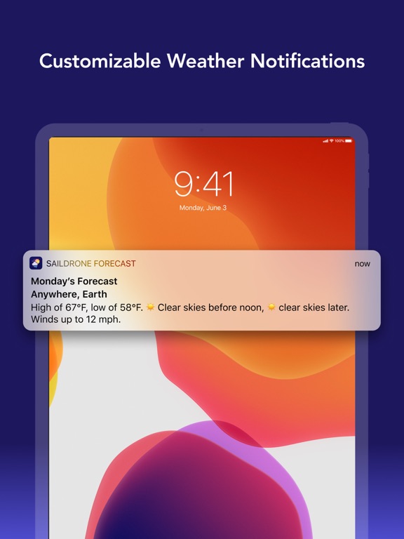 Weather: Saildrone Forecast iPad screenshot 5 - Weather app