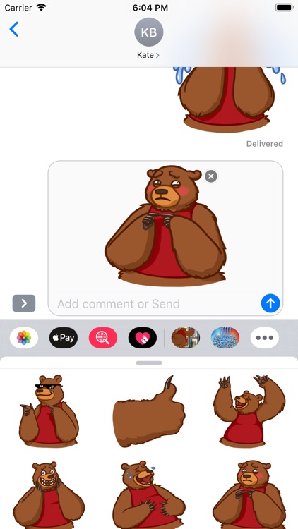 Cute Bear Stickers HD