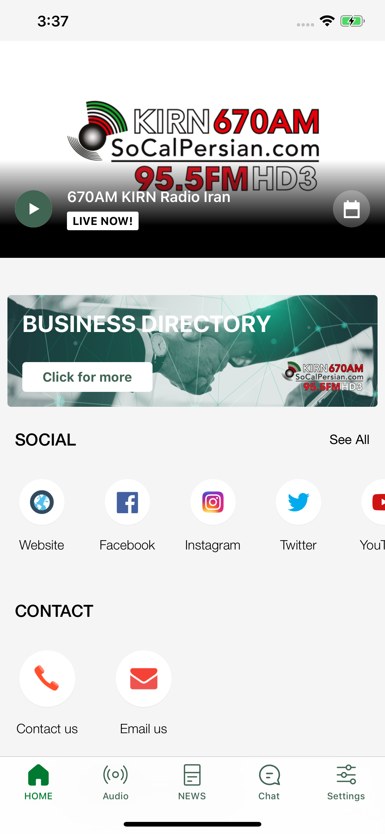 670AM KIRN Radio Iran