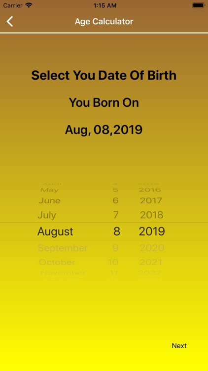 Ages Calculator