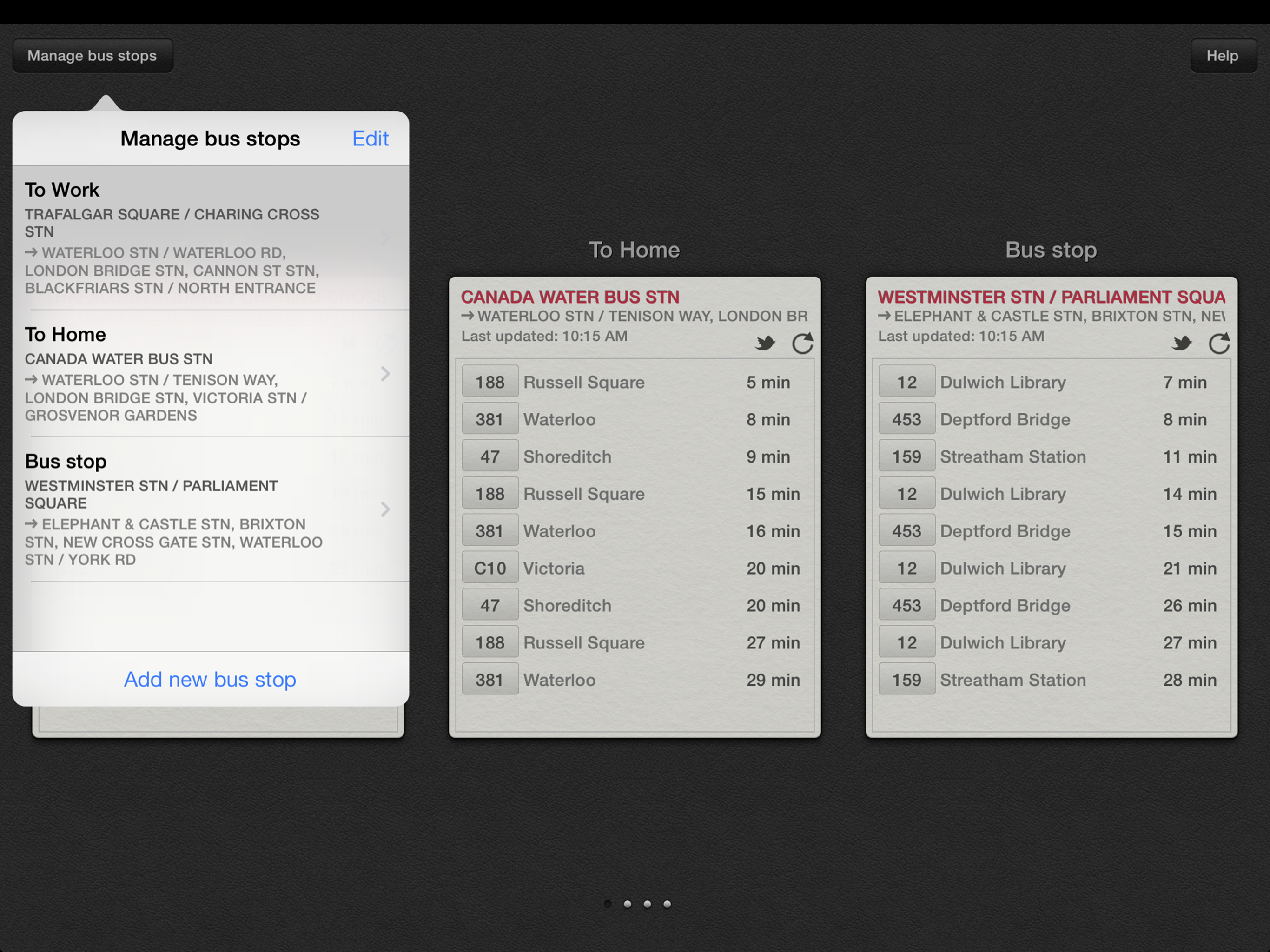 Next Bus Times London screenshot 7