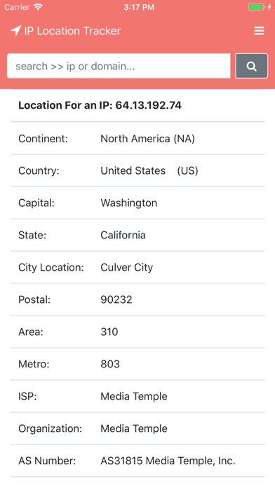 Screenshot #1 pour IP Location Tracker