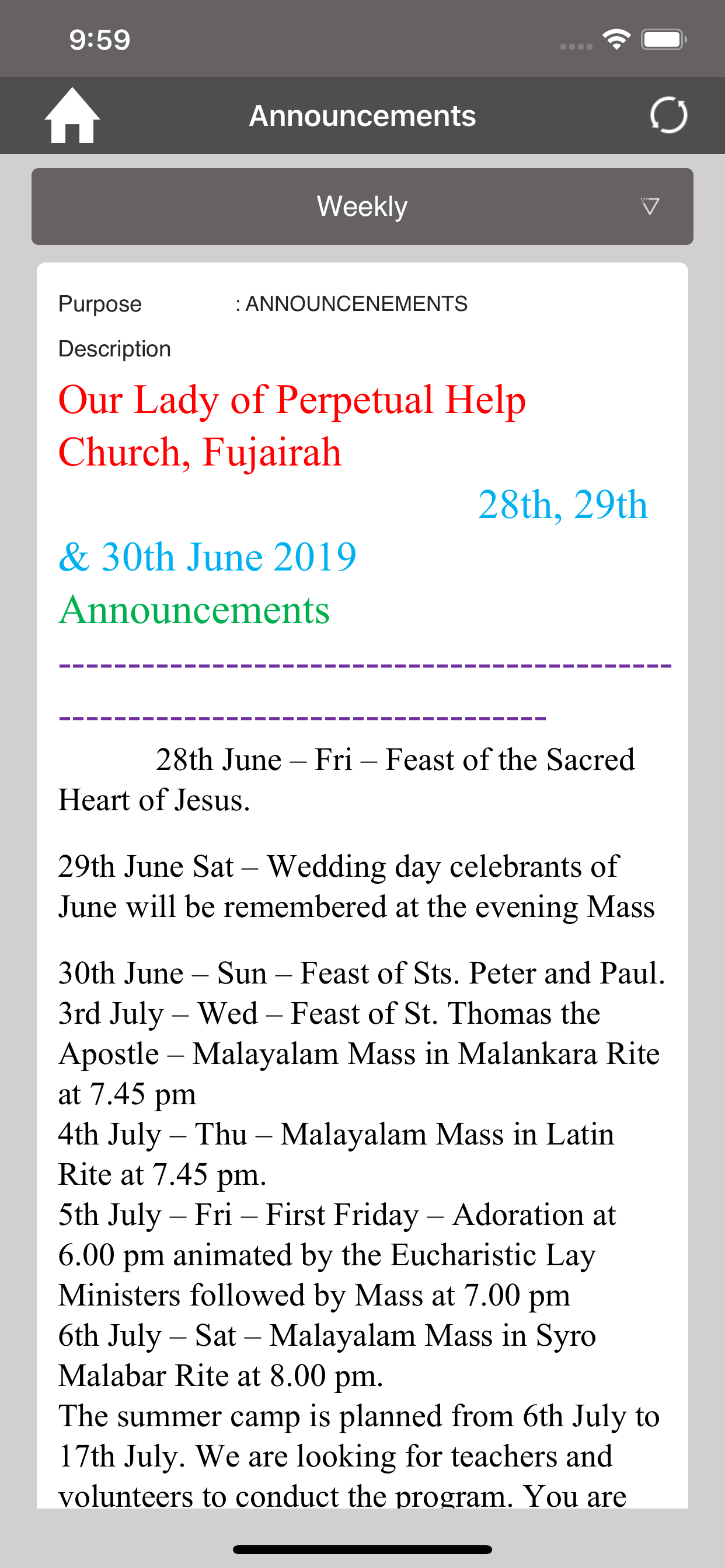 OLPH Church screenshot 6