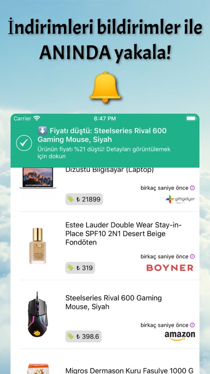 Fiyat Takip - Anında Bildirim